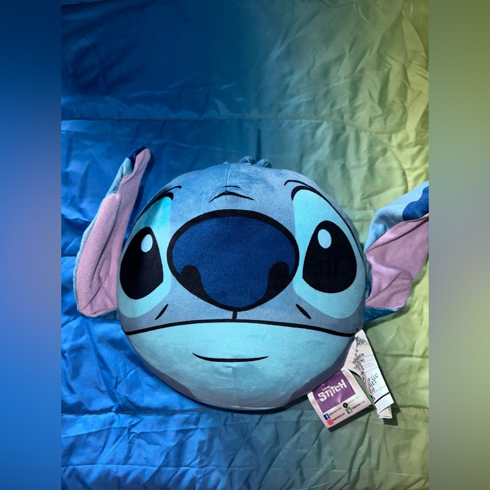 Large‎ Disney Stitch Round Cuddle Pal Stuffed